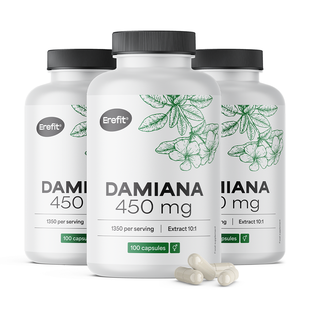 Damiana 450 mg - kivonat 10:1.